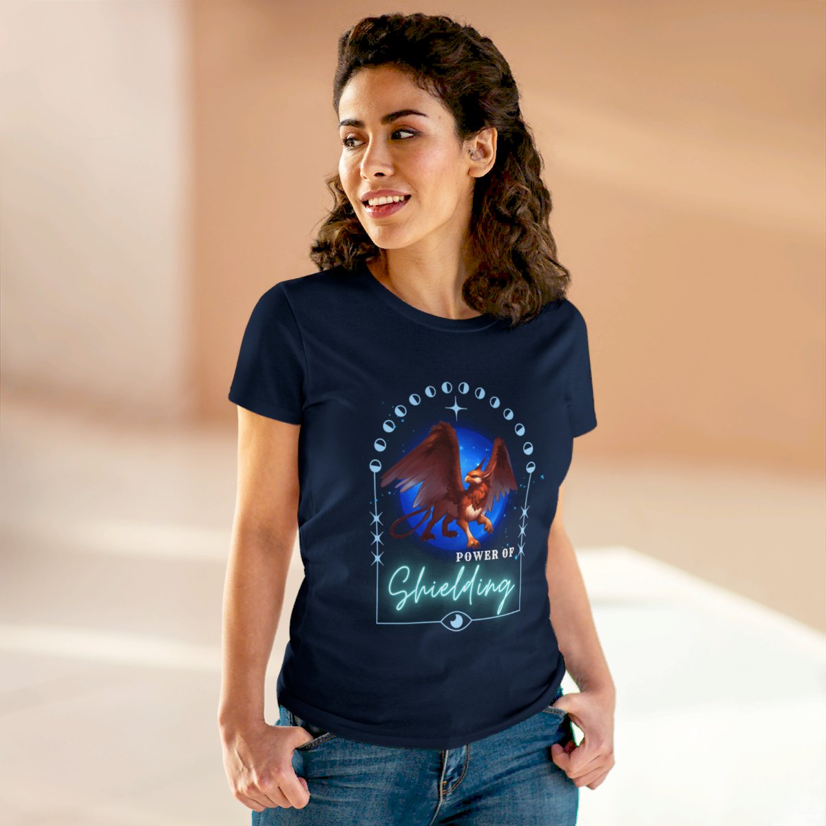 Power Of Shielding  - Graphic Cotton Tee