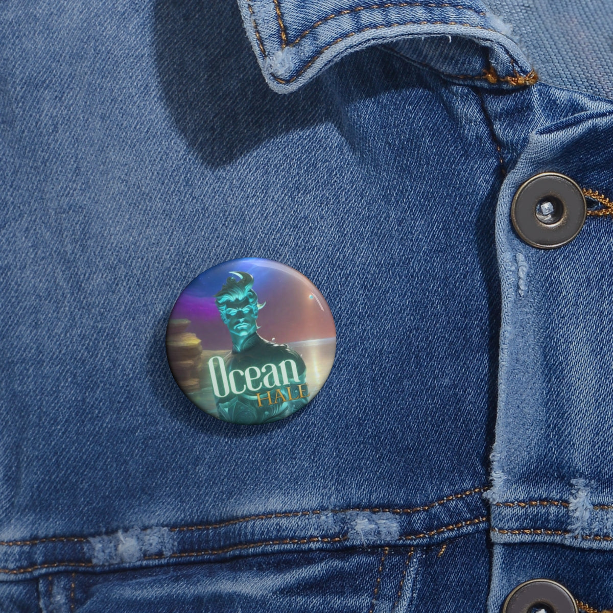Ocean Pin Button – The Abyssal Force-HALE
