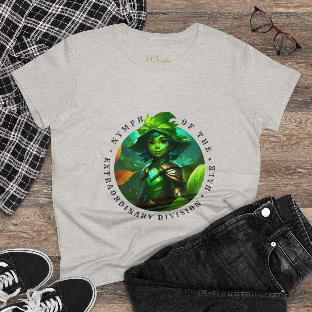 Nymph - Graphic Cotton Tee-HALE