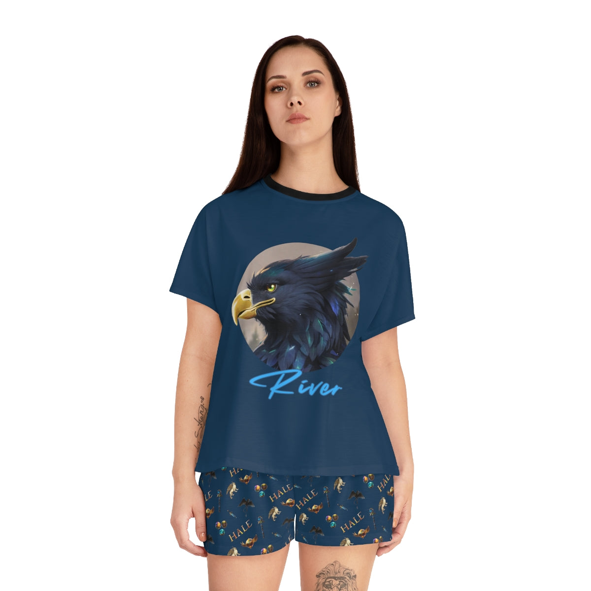 River Juniors' Short Sleeve with Shorts Pajama Set-HALE