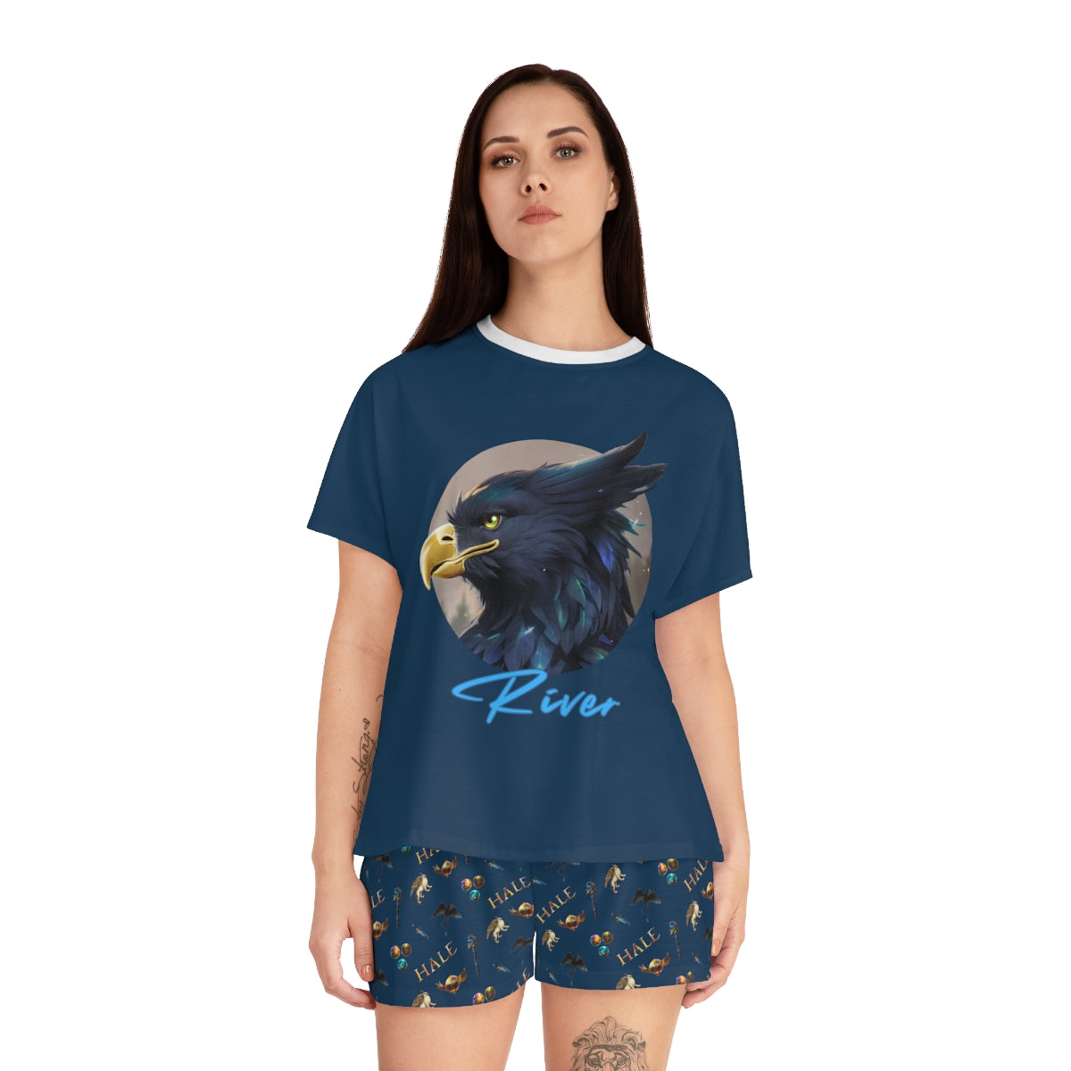River Juniors' Short Sleeve with Shorts Pajama Set-HALE