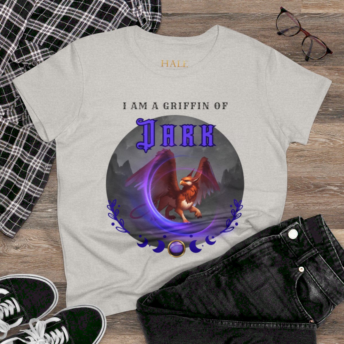 "I Am A Griffin Of Dark"- Graphic Cotton Tee