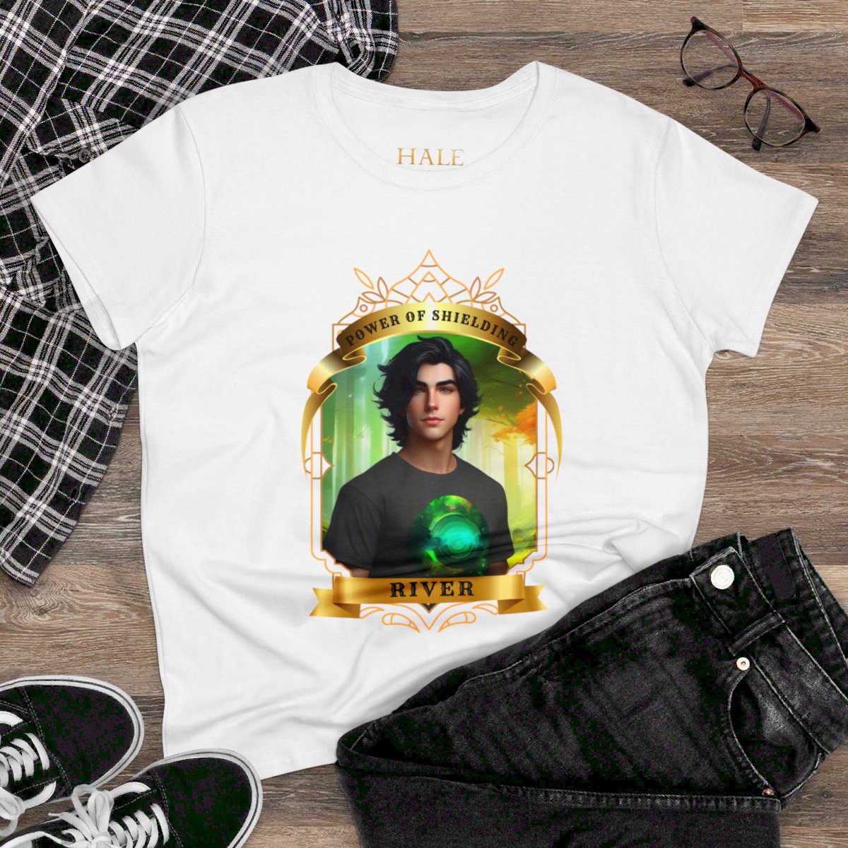 River, Power Of Shielding - Graphic Cotton Tee