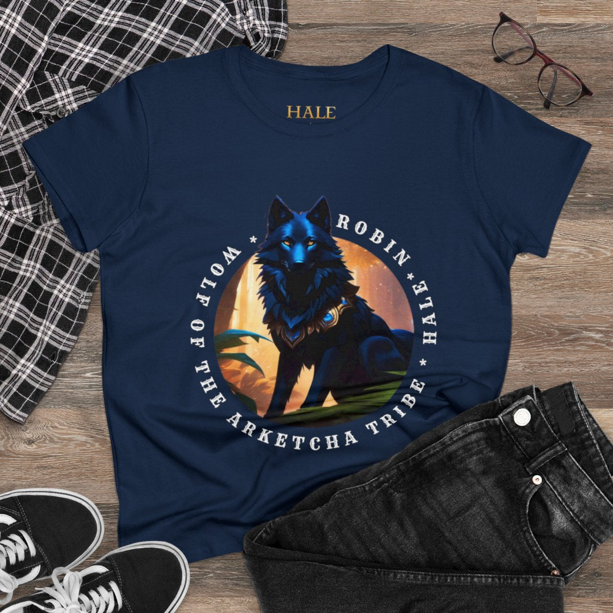 Robin, Wolf of the Arketcha Tribe - Graphic Cotton Tee image 11