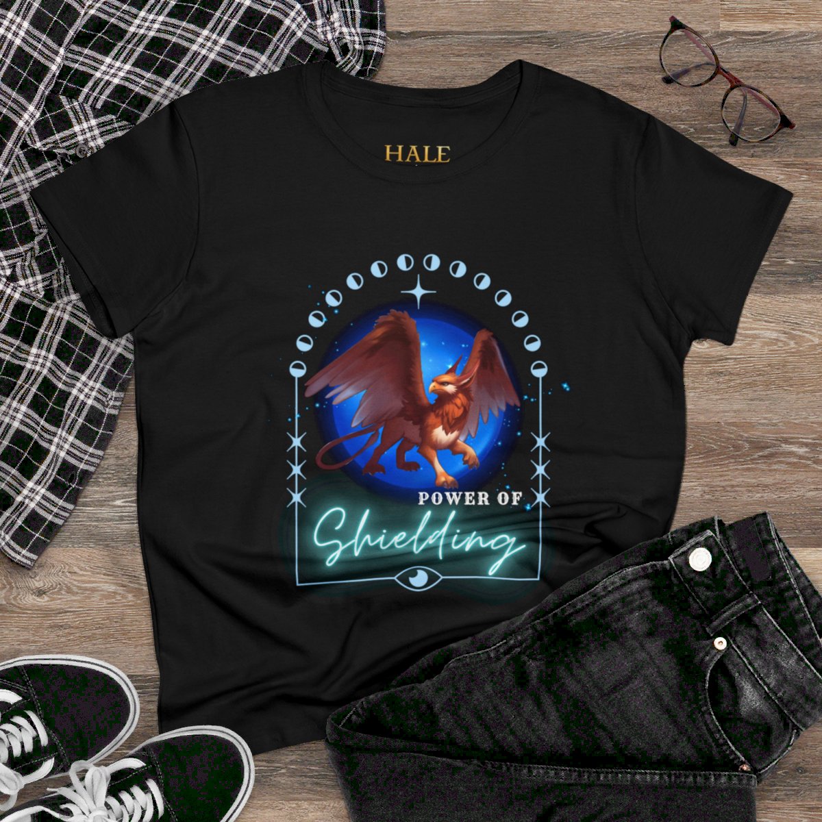 Power Of Shielding  - Graphic Cotton Tee