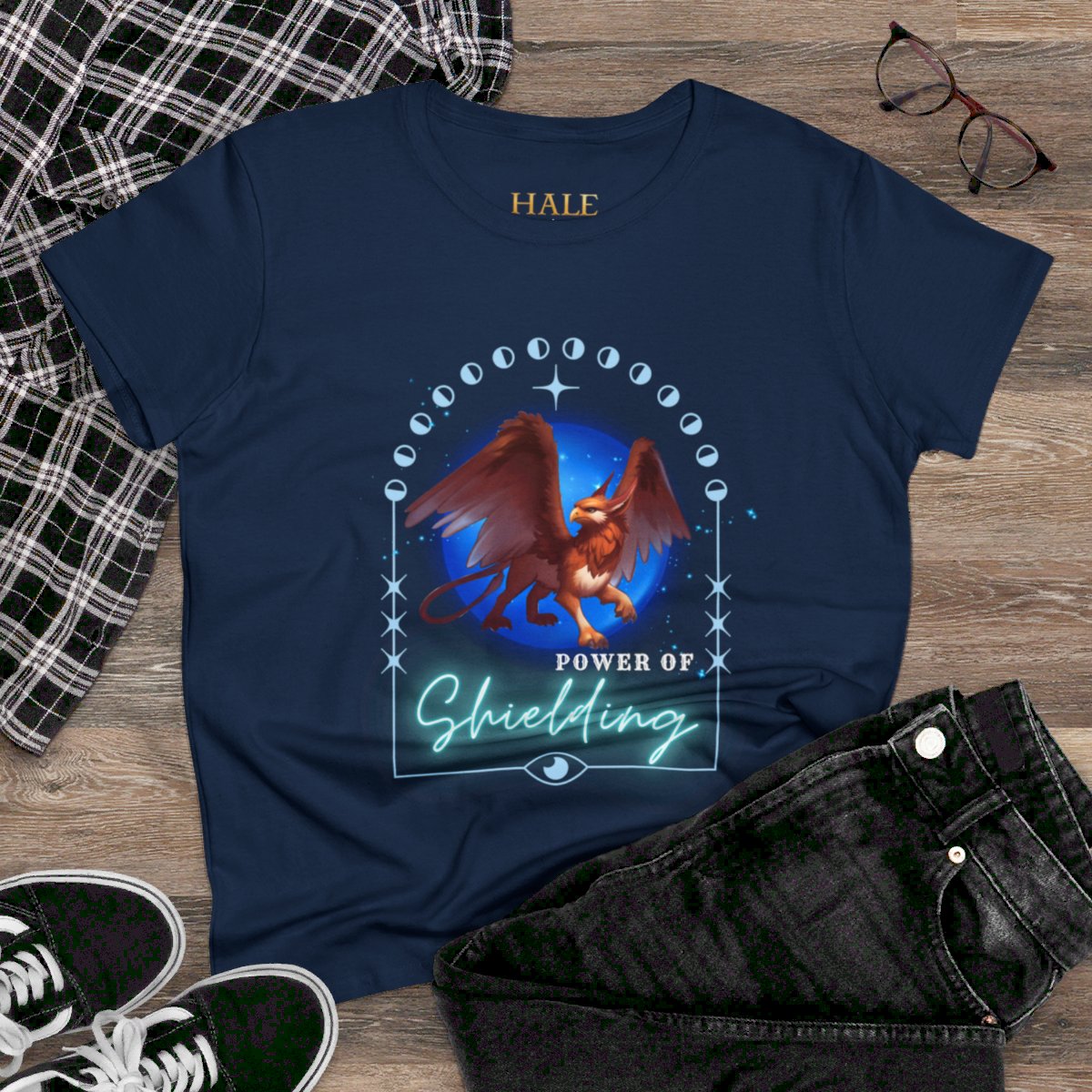 Power Of Shielding  - Graphic Cotton Tee