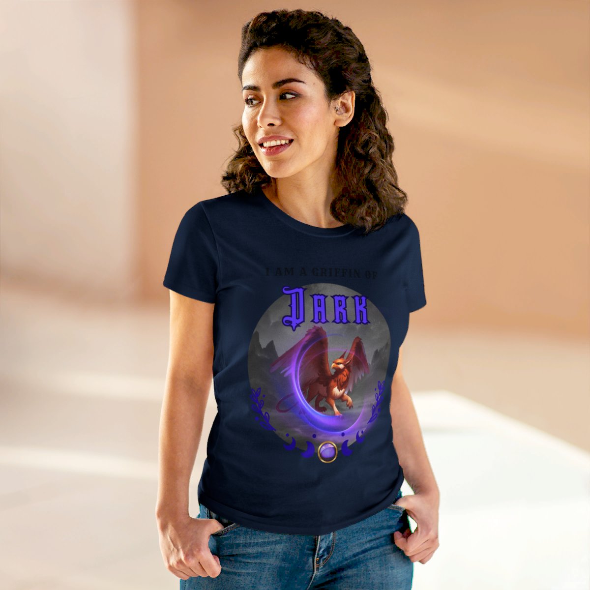 "I Am A Griffin Of Dark"- Graphic Cotton Tee