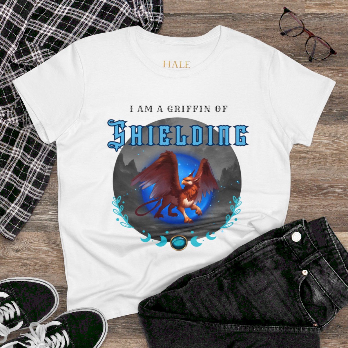 "I Am A Griffin Of Shielding"- Graphic Cotton Tee
